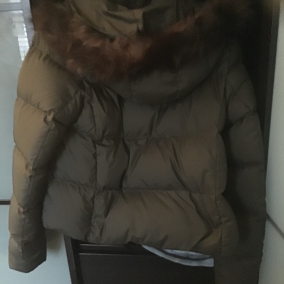 The North Face  Dealio women’s down crop jacket coat  medium new Taupe green - Picture 4 of 5